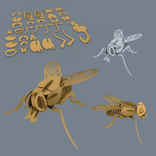 fly-mosca Spiel kars bee Recht fliegt bedruckbar ist Holz Pflanzen transporter Flügel Vogel Tier Insekt Fliegen mosca 3d print model - Mito3D