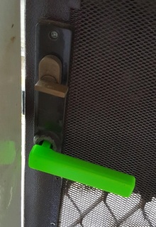 fly screen door handle doorstop hook latch stop indoor outdoor outdoors replacement part security lock temporary parts spare repair diy 3d print model - Mito3D