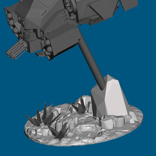 flyer base 100x70 game games 3D print model - Mito3D