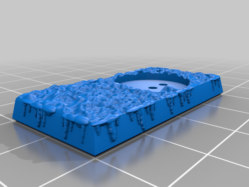 volantino base gelido 16mm fessura gioco warmaster giochi 3D print model - Mito3D