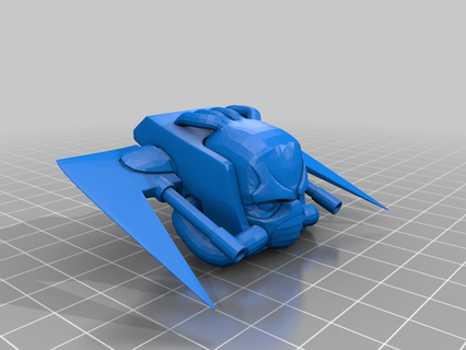 flyer mini-figure collectible cyborg model quake 2 quakecon strogg toy creatures 3d print model - Mito3D