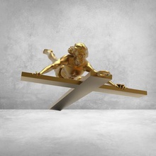 flying crucifix art crus speed car 3d print model - Mito3D