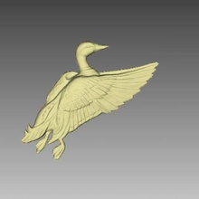 flying duck art 3d print model - Mito3D