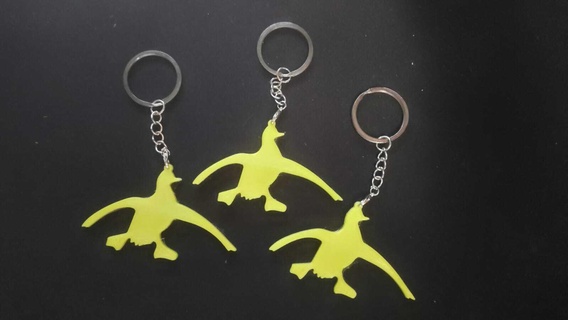 flying duck keychain 3d print model - Mito3D