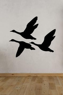 volare anatre parete arte decorazione deco anatra 3d print model - Mito3D