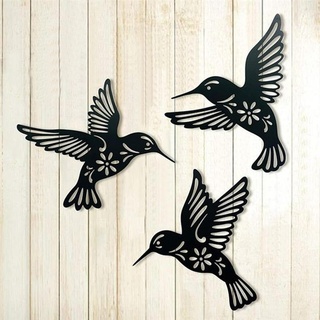 volare colibrì parete arte colibri decorazione 3d print model - Mito3D