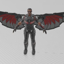 flying man game games figurine 3d print model - Mito3D