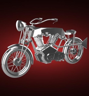 volant scierie 4888cc moto bicyclette moteur vélo two wheeled véhicule motard sport vitesse turbo roadster hachoir 3d print model - Mito3D