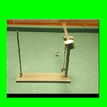 flying pendulum toy gadget escapement desktop kids physics educational fun 3d print model - Mito3D