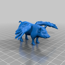 flying pig model models animals 3d print model - Mito3D