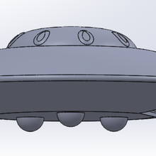 flying saucer art decoration 3d print model - Mito3D