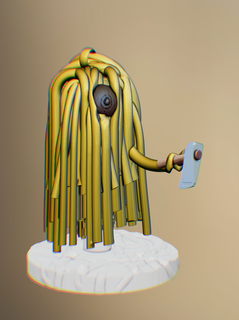fliegend Spaghetti Monster Dungeons Drachen Unsinn Kreatur Spiel Schüsse Humor 3d print model - Mito3D