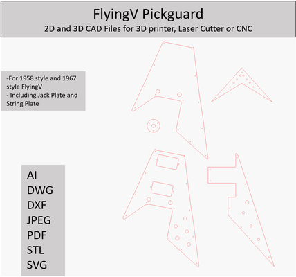 volador v golpeador plantillas 2d 3d canalla archivos 3d print model - Mito3D