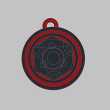 fma fullmetal alchimista umano trasmutazione cerchio chiave catena arte 3d print model - Mito3D