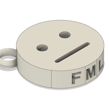 fml emoji portachiavi Stampa amichevole moda 3d print model - Mito3D