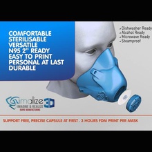Sid maske imalize güvenlik covid-19 kolay baskı medya filtre gerekli çeşitli 3dvscovid19 hackthepandemic Corona sağlık koruma respiratör virüs ücretsiz 3d print model - Mito3D