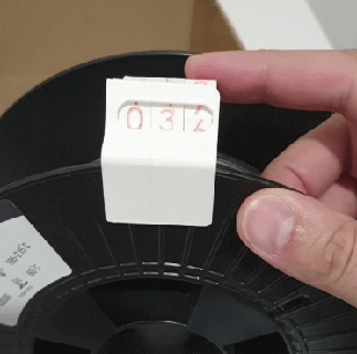 fmr Filament Meter registrieren Aktualisierung Werkzeug Ziffern Spule 3d print model - Mito3D