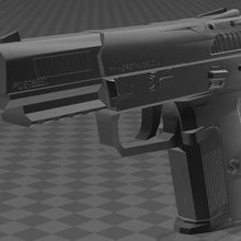 fn-five-seven herstal belgium various sidearm firearm five-seven fn pistol weapon gun 3d print model - Mito3D