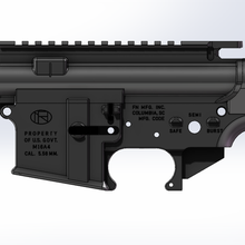 fn m16a4 ricevitore stl attrezzo ar15 puledro m4a1 m4 pistole m16 bcm scoppiare 3d print model - Mito3D