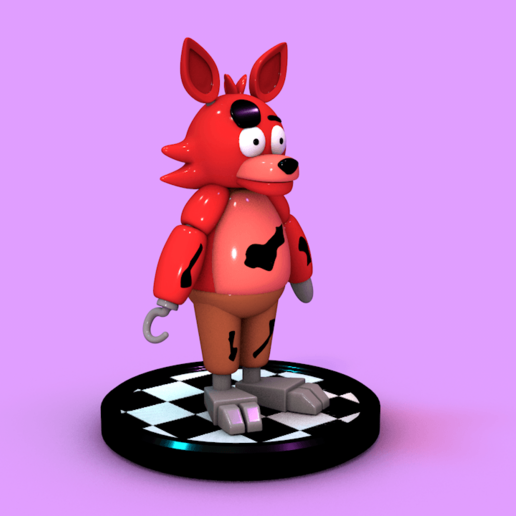 fnaf - foxy wammy Spielzeug Kunst fünf Nächte freddys indie fox Sammlerstück 3D print model - Mito3D