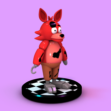 fnaf - foxy wammy brinquedo a arte cinco anos noites freddys indie fox colecionáveis 3d print model - Mito3D