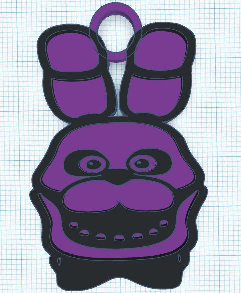 fnaf bunny key chain 3D print model - Mito3D