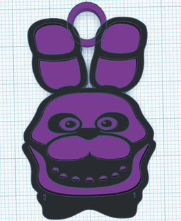 fnaf bunny key chain 3d print model - Mito3D