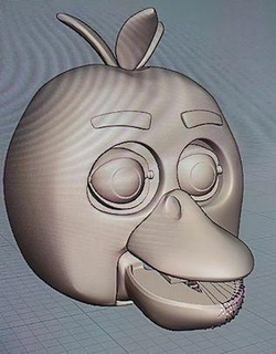 fnaf chica chicken costume cosplay head Various freddy bonnie foxy five nights at freddy's 3dprinting props animatronics film horror halloween 3d print model - Mito3D