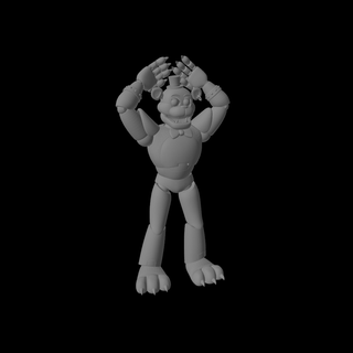 fnaf Nächte Freddys Glamrock Freddy Figur 3 fna fivenightatfreddy 39 bonnie foxy Chica Grusel Halloween aß Cosplay Kult Animatroniker Animatronik 3d print model - Mito3D