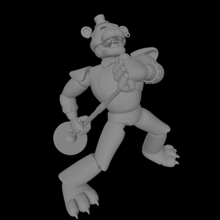 fnaf geceler Freddy'nin göz kamaştırıcı Freddy heykelcik 4 fna beşgeceatfreddy gece bonnie kurnaz Chica korku cadılar bayramı yemek Kostüm oyunu kült animatronik 3d print model - Mito3D