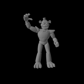 fnaf geceler Freddy'nin göz kamaştırıcı Freddy heykelcik 7 fna beşgeceatfreddy gece bonnie kurnaz Chica korku cadılar bayramı yemek Kostüm oyunu kült animatronik 3d print model - Mito3D