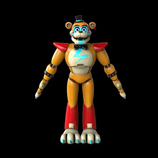 fnaf göz kamaştırıcı Freddy güvenlik ihlal tam vücut giyilebilir kostüm baş 3d baskı 3d print model - Mito3D