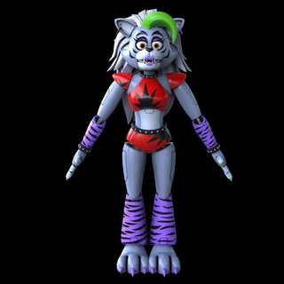 fnaf glamrock roxanne security breach full body wearable costume head 3d printing 3d print model - Mito3D