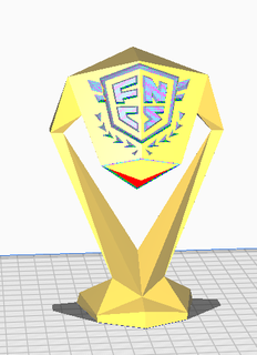 fncs invitational trophy fortnite axe champions 3d print model - Mito3D