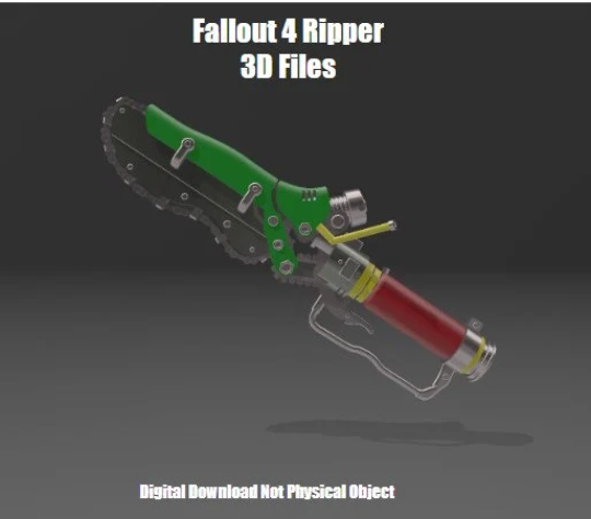 fo4 ripper sword 3D print model - Mito3D