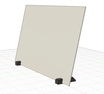 foam core poster feet board presentation stand 3d print model - Mito3D
