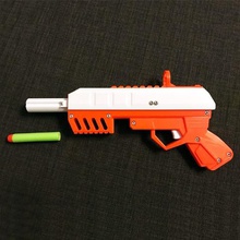 foam dart gun pullback loading game 3d print model - Mito3D