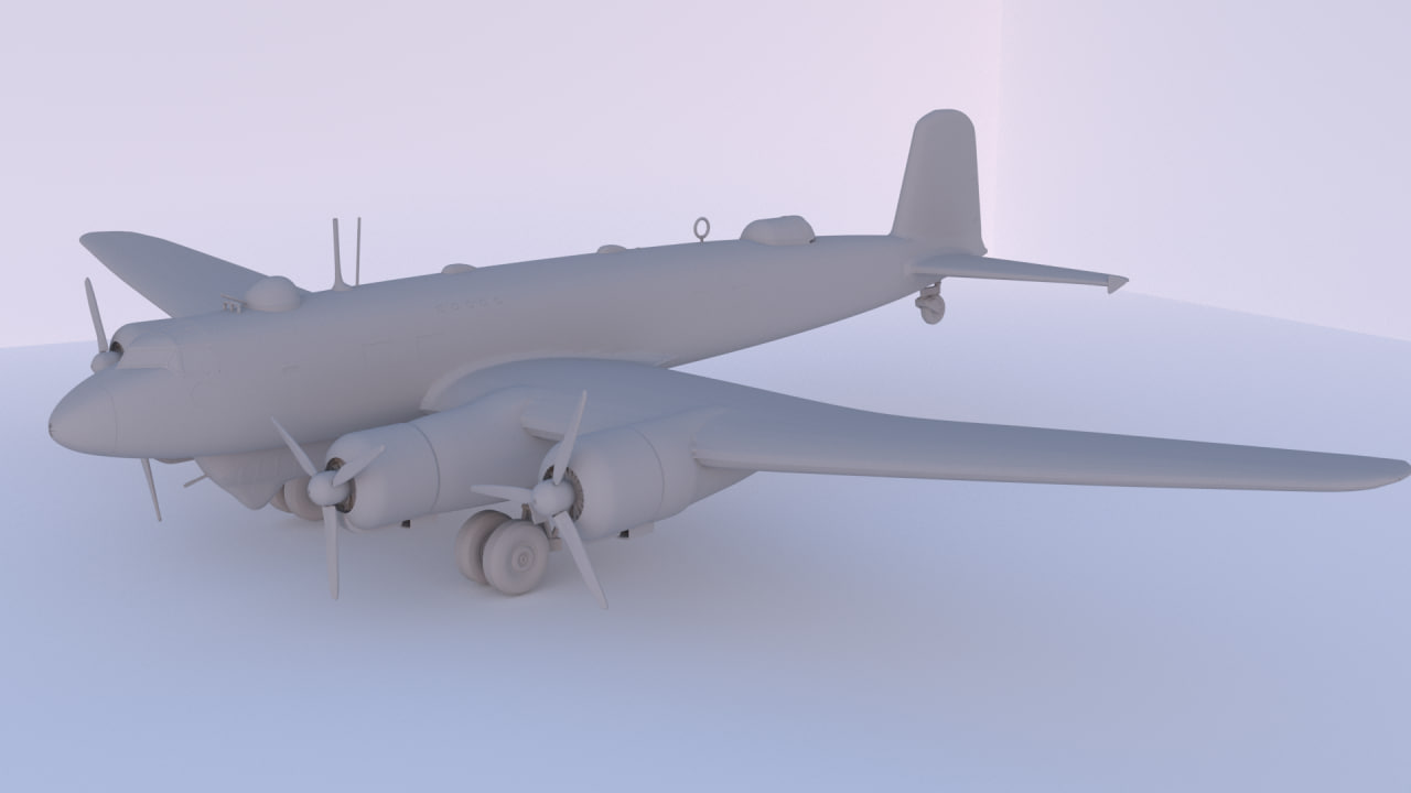 focke wulf fw 200 kondor 1 144 spiel 3D print model - Mito3D