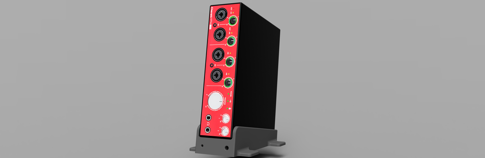focusrite clarete 4pre ficar pé audiófilo audio monte organizador suporte 3d print model - Mito3D