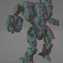 brouillard lynx collection commissarharris américain mecha combatmech Fighttech Jeux 3d print model - Mito3D