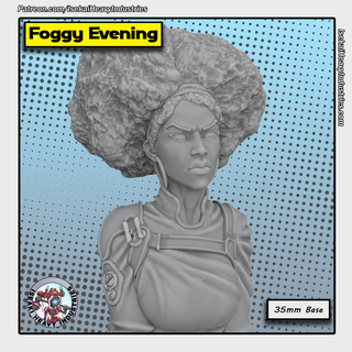 foggy evening marvel crisis protocol heroes hire misty knight 3d print model - Mito3D