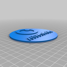 fokuz registrazioni logo coaster art segni loghi 3d print model - Mito3D