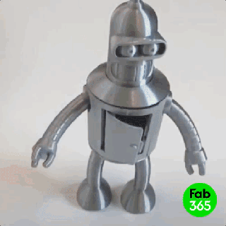 faltbar Bender Roboter Spielzeug 3d print model - Mito3D