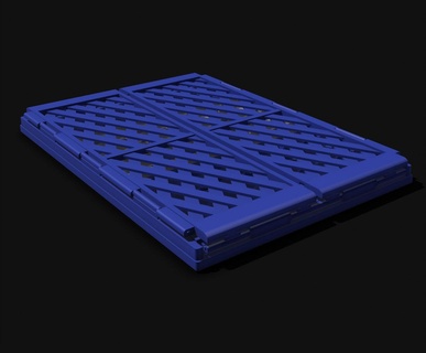 foldable box - stackable 10x15 cm 3d print model - Mito3D