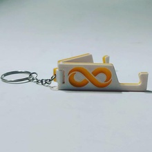 foldable cell phone key ring keychain support telephone mobile 3d print model - Mito3D
