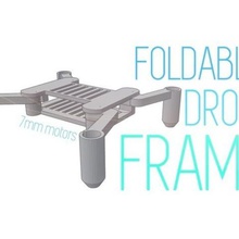 foldable frame 7mm motors no need screws gadget 3d print model - Mito3D