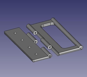 pieghevole maniglia ripiegabile sostituzione parti ricambio parte riparazione Fai 3d print model - Mito3D