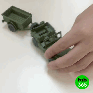foldable jeep trailer fab365 3d print model - Mito3D