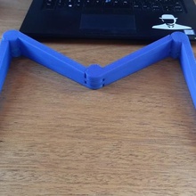 foldable laptop stand tool notebook 3d print model - Mito3D