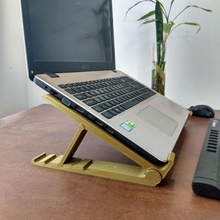 foldable notebook suport stand notebok tool holder support fan folding office ergonomics ergonomic 3d print model - Mito3D